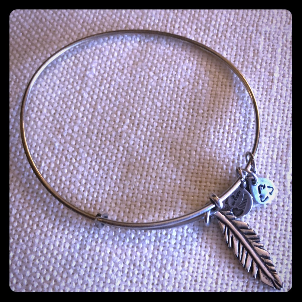Alex and Ani Bracelet- Feather Bangle